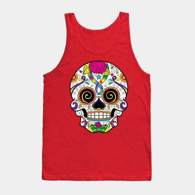 Sugar Skull Tank Top by kimmieshops